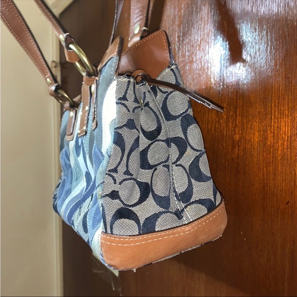 Coach Patchwork Canvas & Leather Handbag (12216) Vintage rare bag - Picture 3 of 14